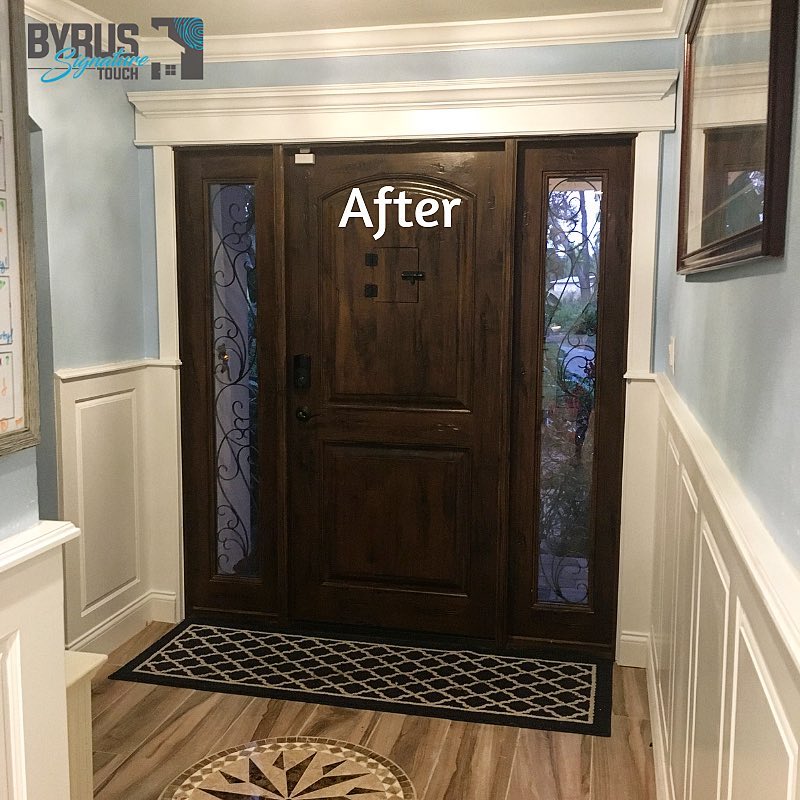 Paneled Wainscoting in the Hallway