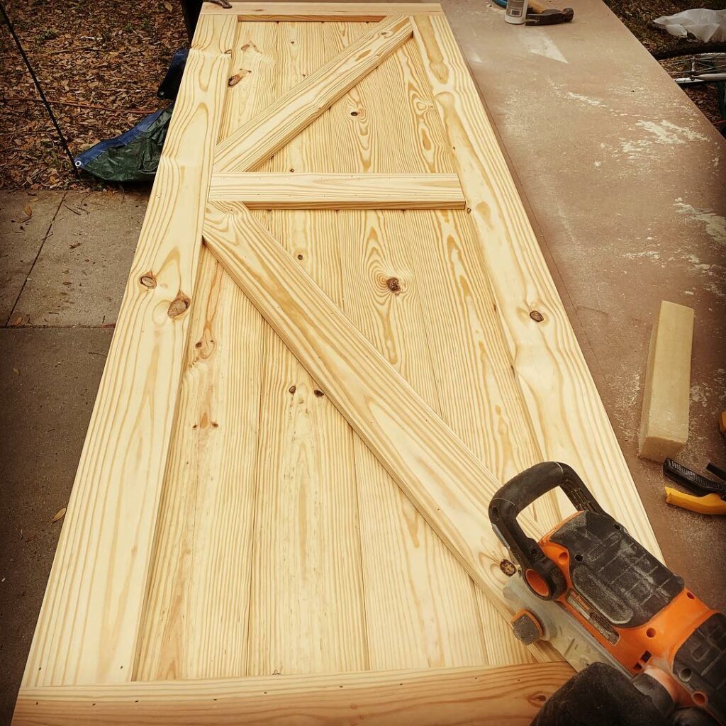 Rustic Barn Doors Sanding