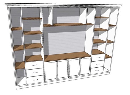 Entertainment Center Rendering