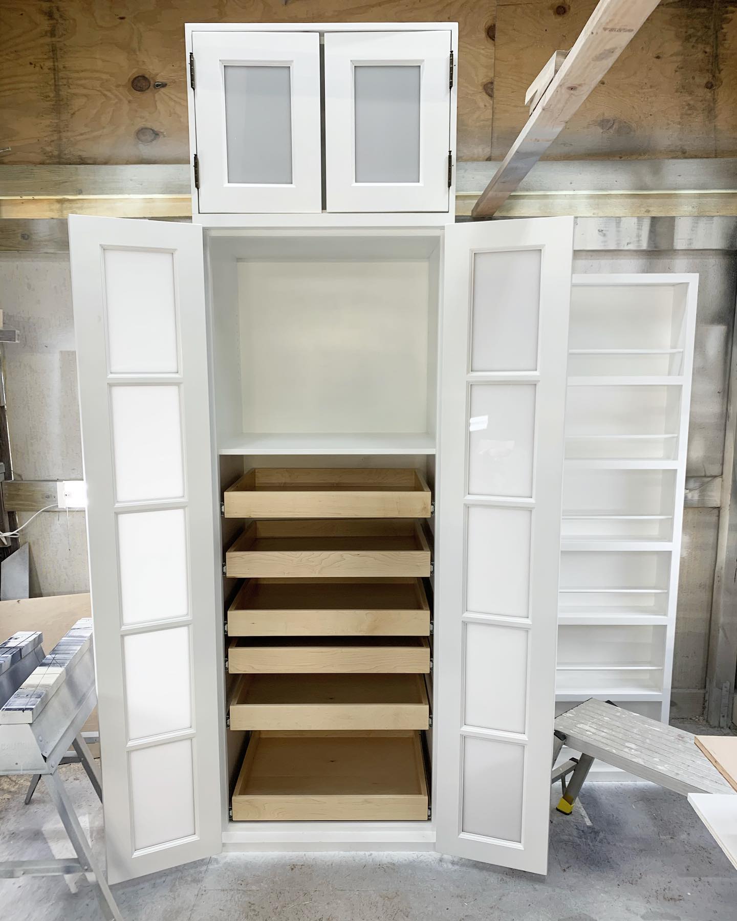 Pantry assembled but not installed