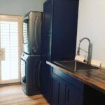 Completed laundry cabinet install