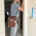 Greg Byrus removing door trim