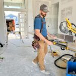 Greg Byrus using saw